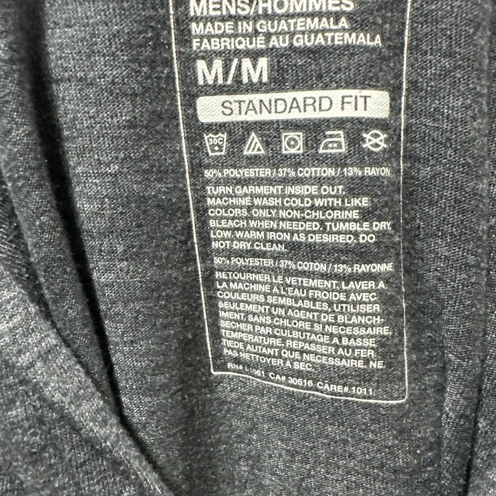 The North Face Hoodie Men's Size M Gray Standard Fit Tri-Blend Full‎ Zip USA
